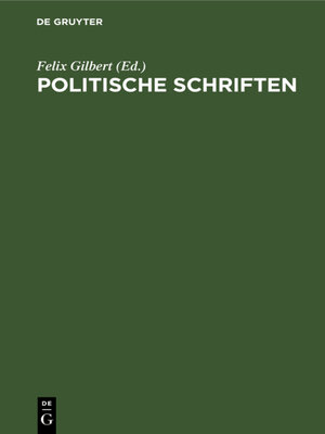 cover image of Politische Schriften